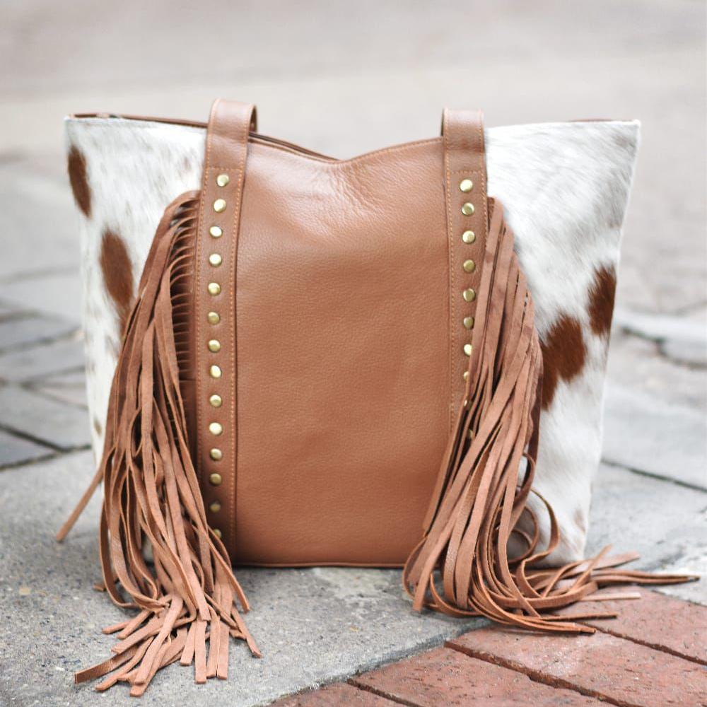 Natural Cowhides Leather Bag