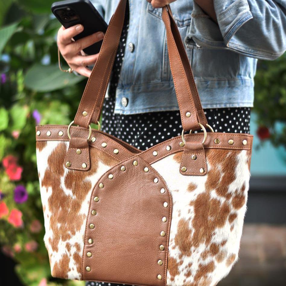 Natural Cowhides Leather Bag