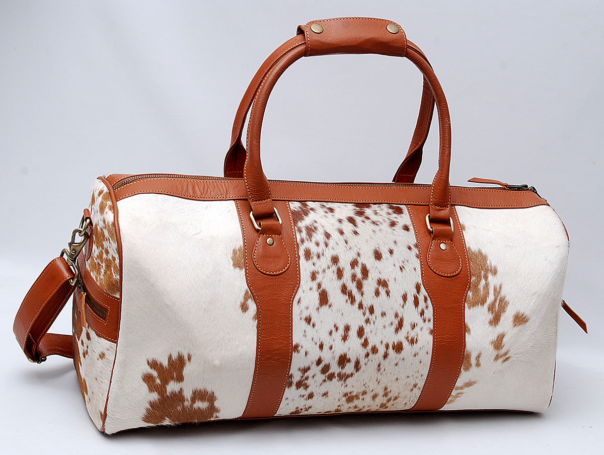 Natural Cowhides Gym Bag